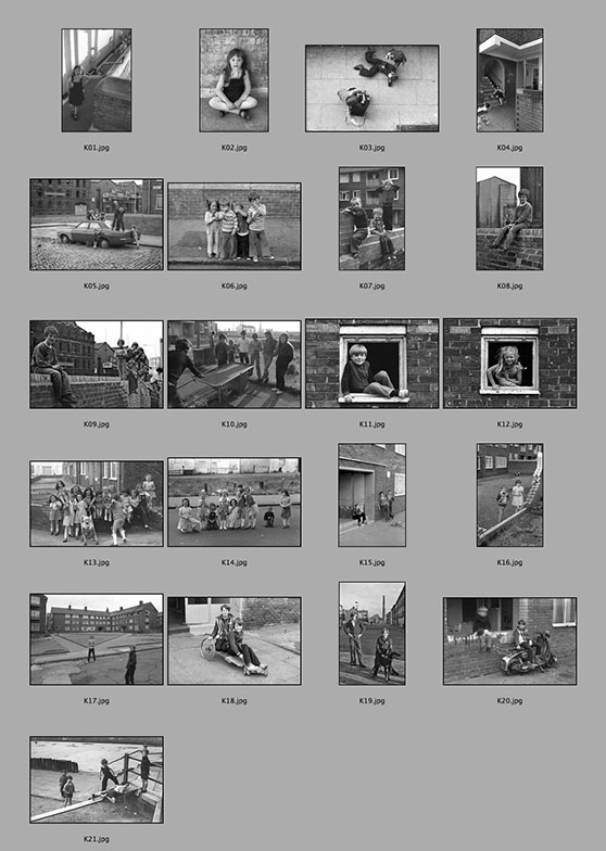 kids contact sheet